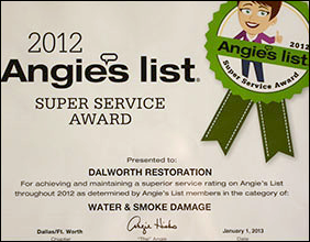 2012 Angie's List Super Service Award 2012 Angie's List Super Service Award
