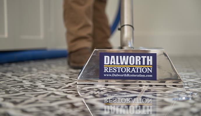 Dalworth Restoration professional cleaning tile floor