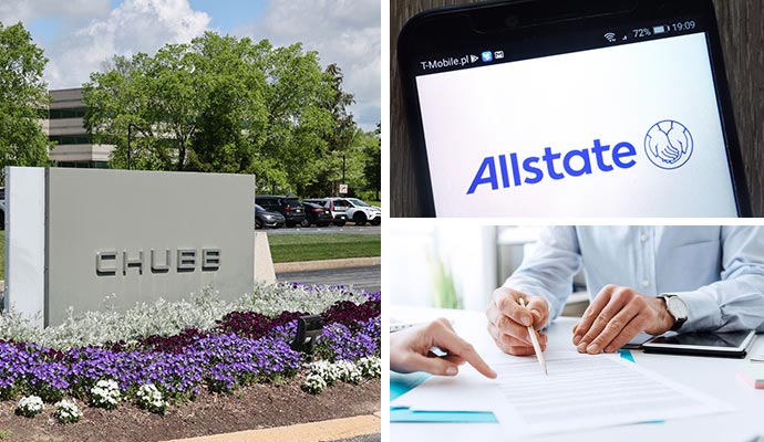 Collage of different insurance supports