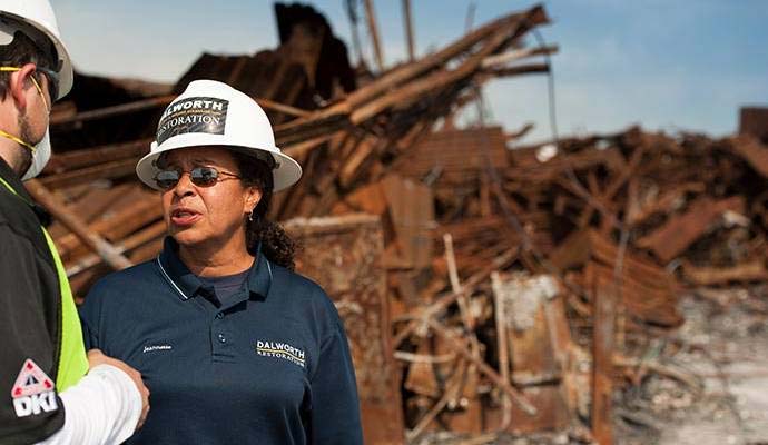 Disaster damaged site assessment by professionals Disaster damaged site assessment by professionals