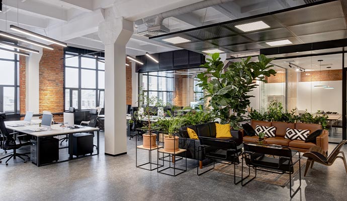 Clean office building