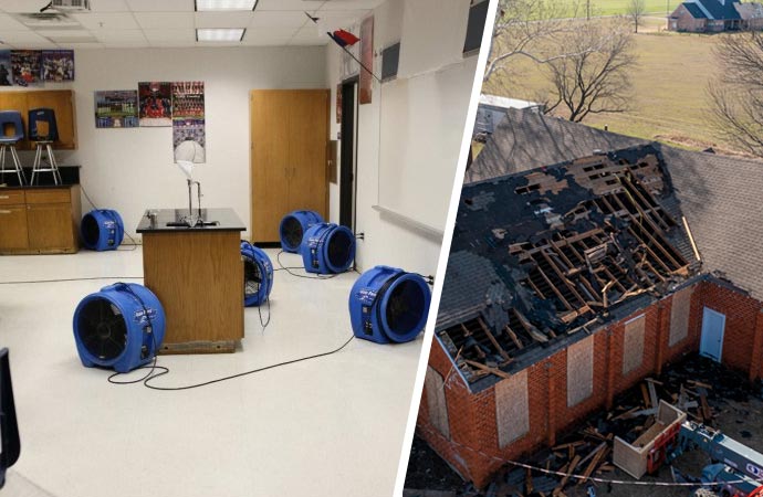 Water and fire Damage Restoration in Whitesboro